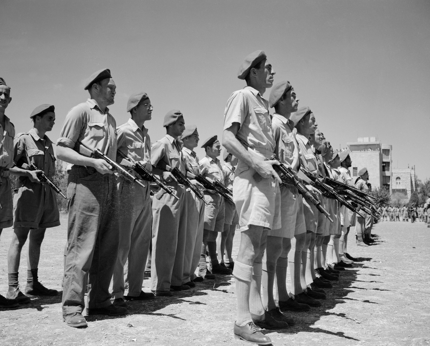 Přehlídka izraelské armády, 1948.