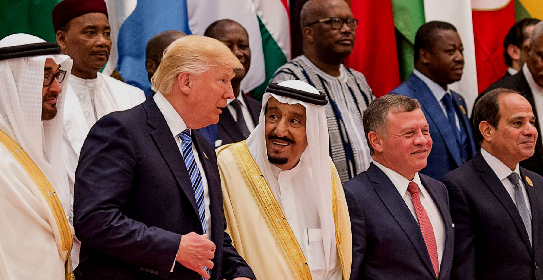 Americký prezident Trump na návštěvě v Saúdské Arábii.