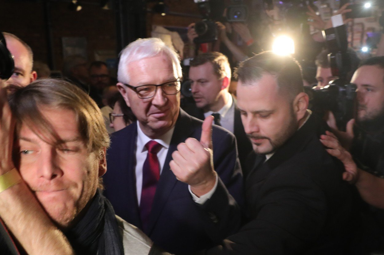 Jiří Drahoš po prvním kole prezidentských voleb. Sobota 13. ledna 2018.