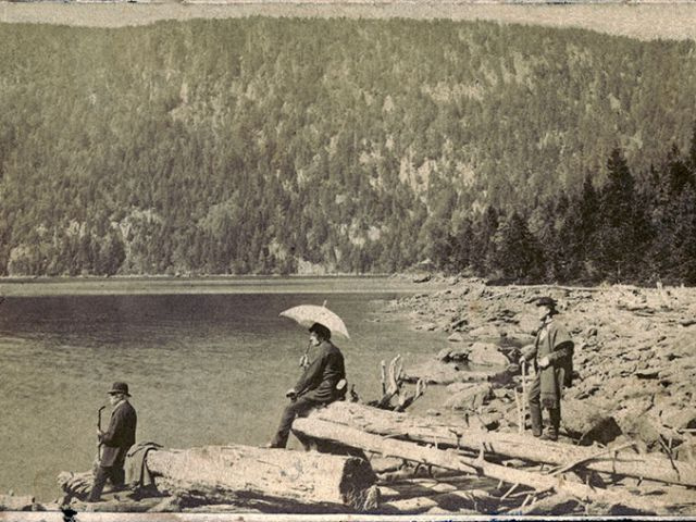 Skupina u Černého jezera, asi 1872.