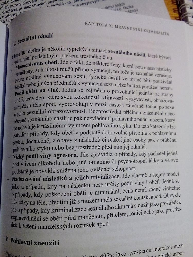 Kapitola X: Mravnostní kriminalita