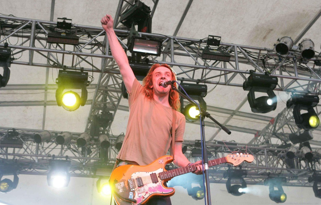 Márdi. Autor sloupku na festivalu Rock for People.