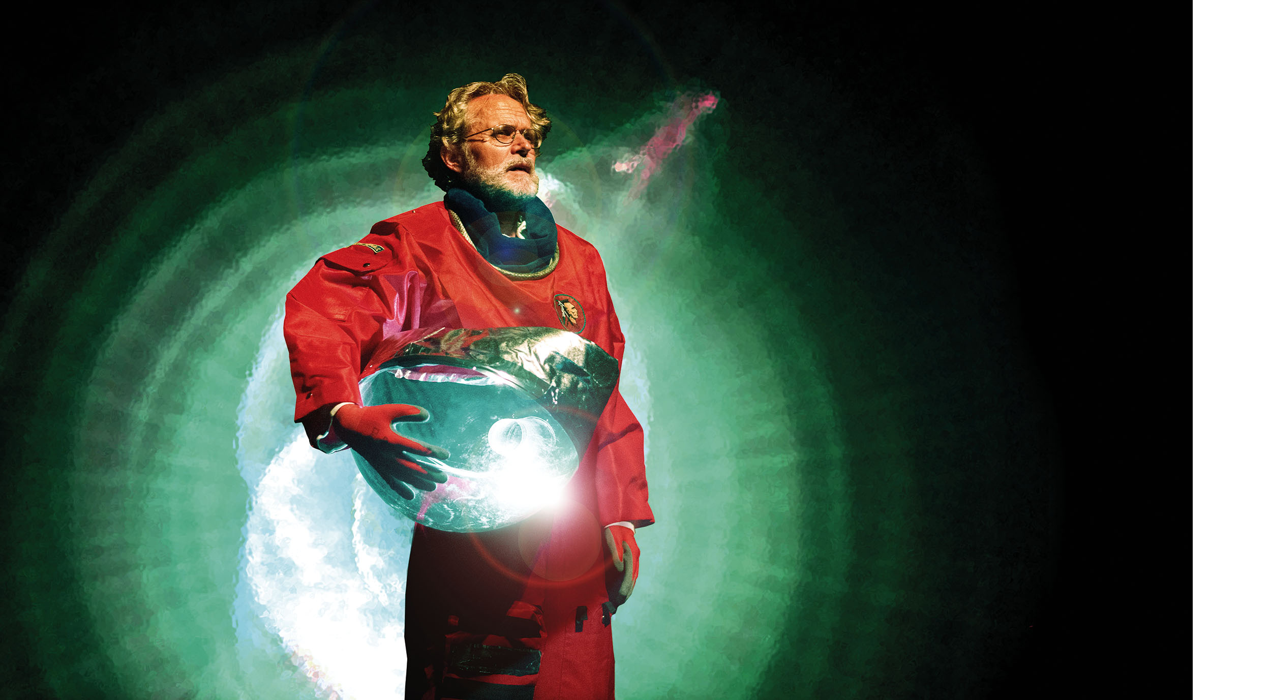 Jindřich Synek (72 let) jako kosmonaut Jindřich.