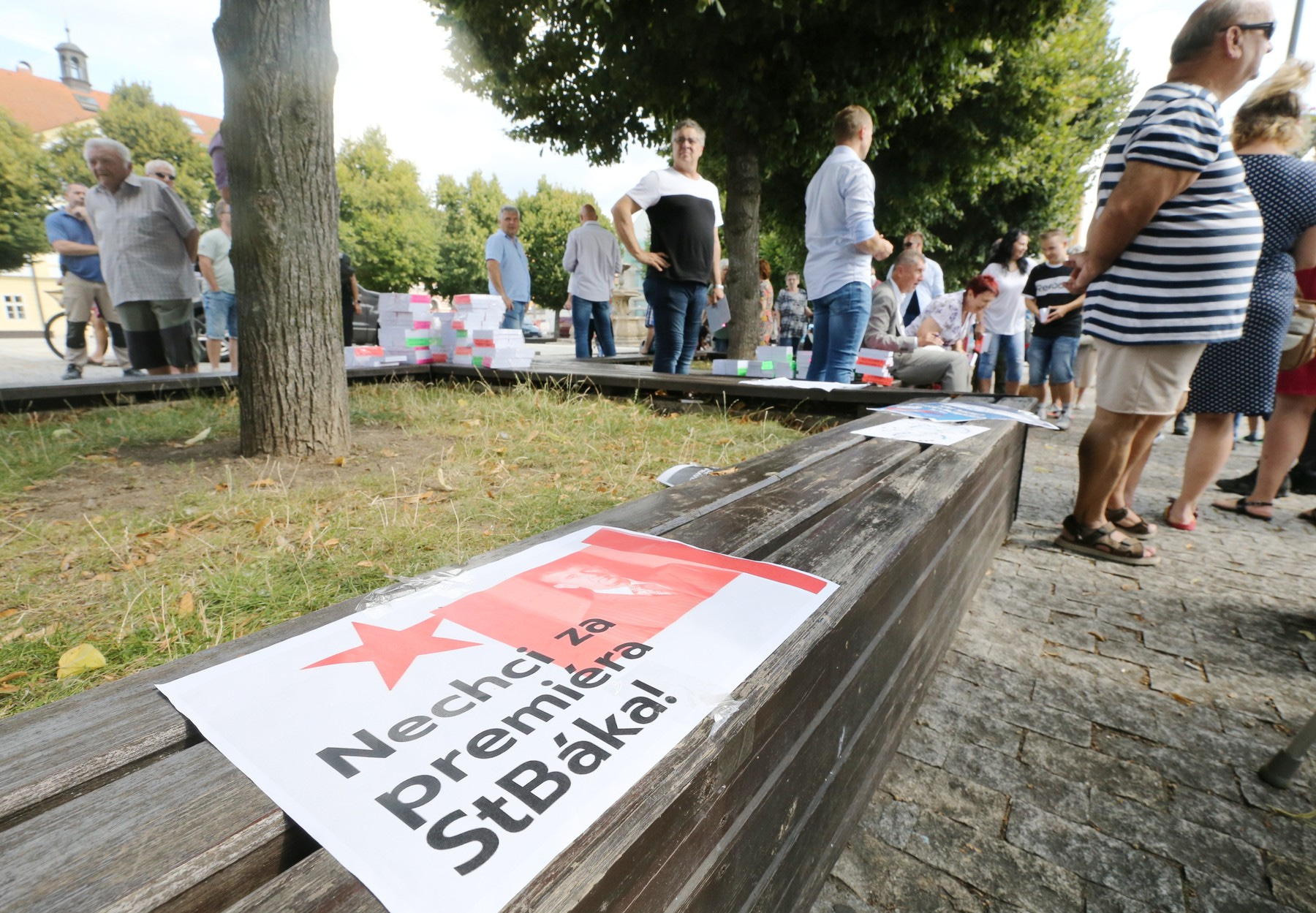 Předvolební mítink ANO v Jirkově. Srpen 2021