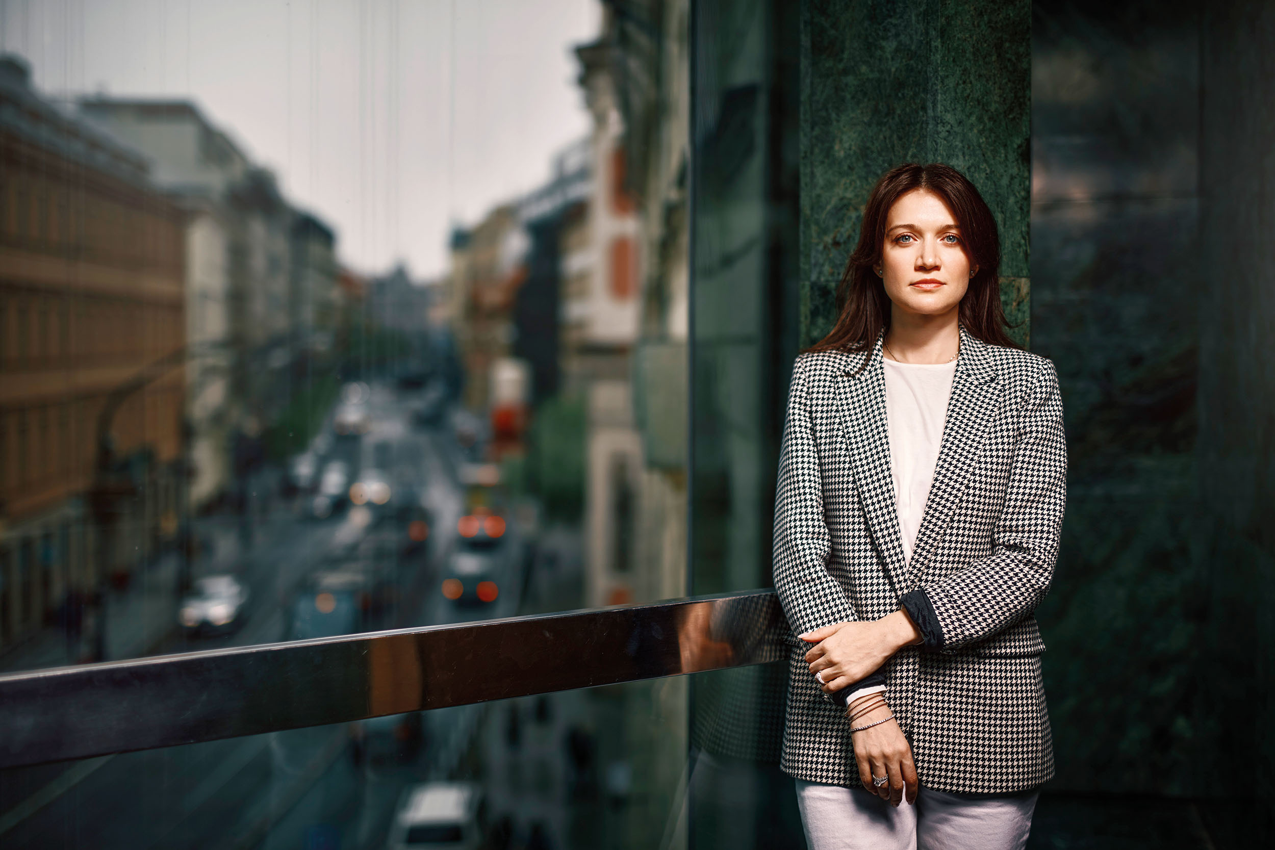 „Pro ukrajinské firmy je klíčové, aby dokázaly zajistit výdělky pro své zaměstnance. Lidé nesmějí zůstat bez peněz,“ říká Polina Kosharna, spolumajitelka rodinné firmy Suziria.