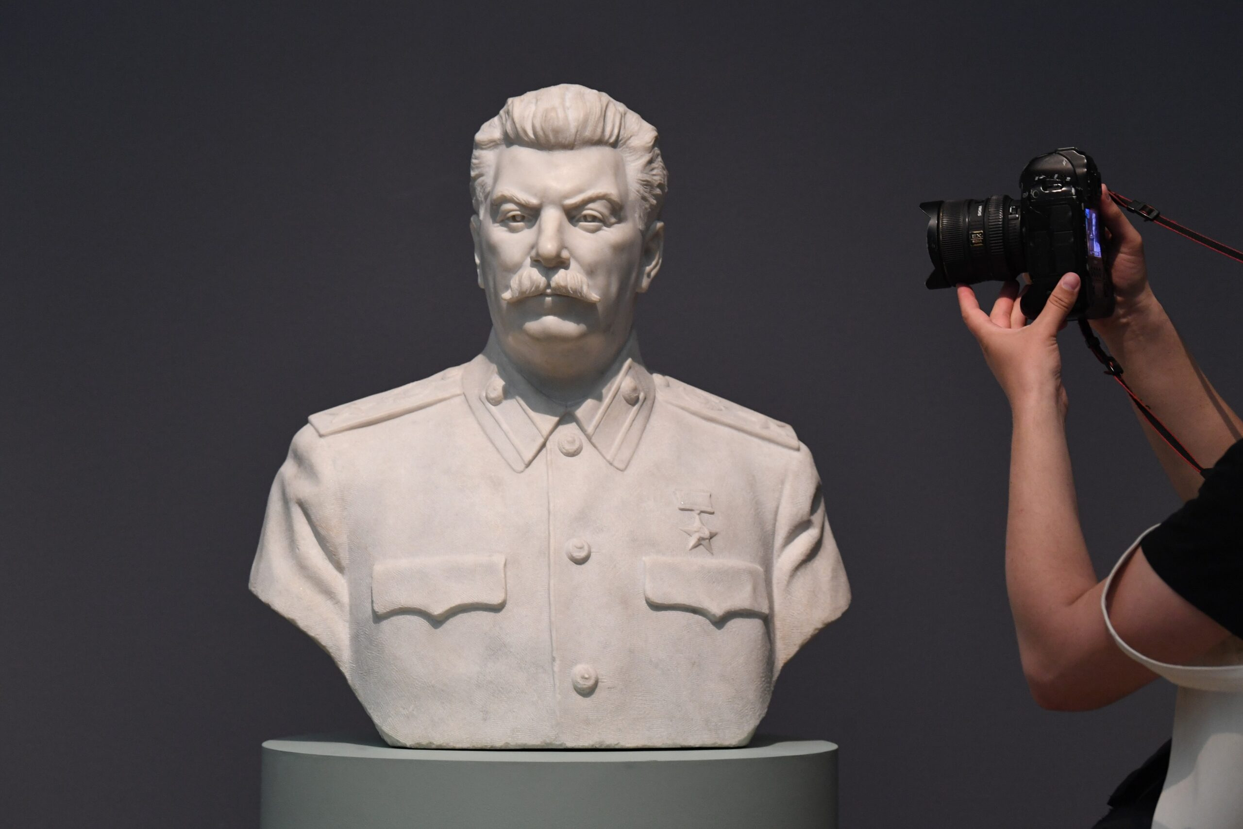 Busta sovětského diktátora Josefa Stalina.