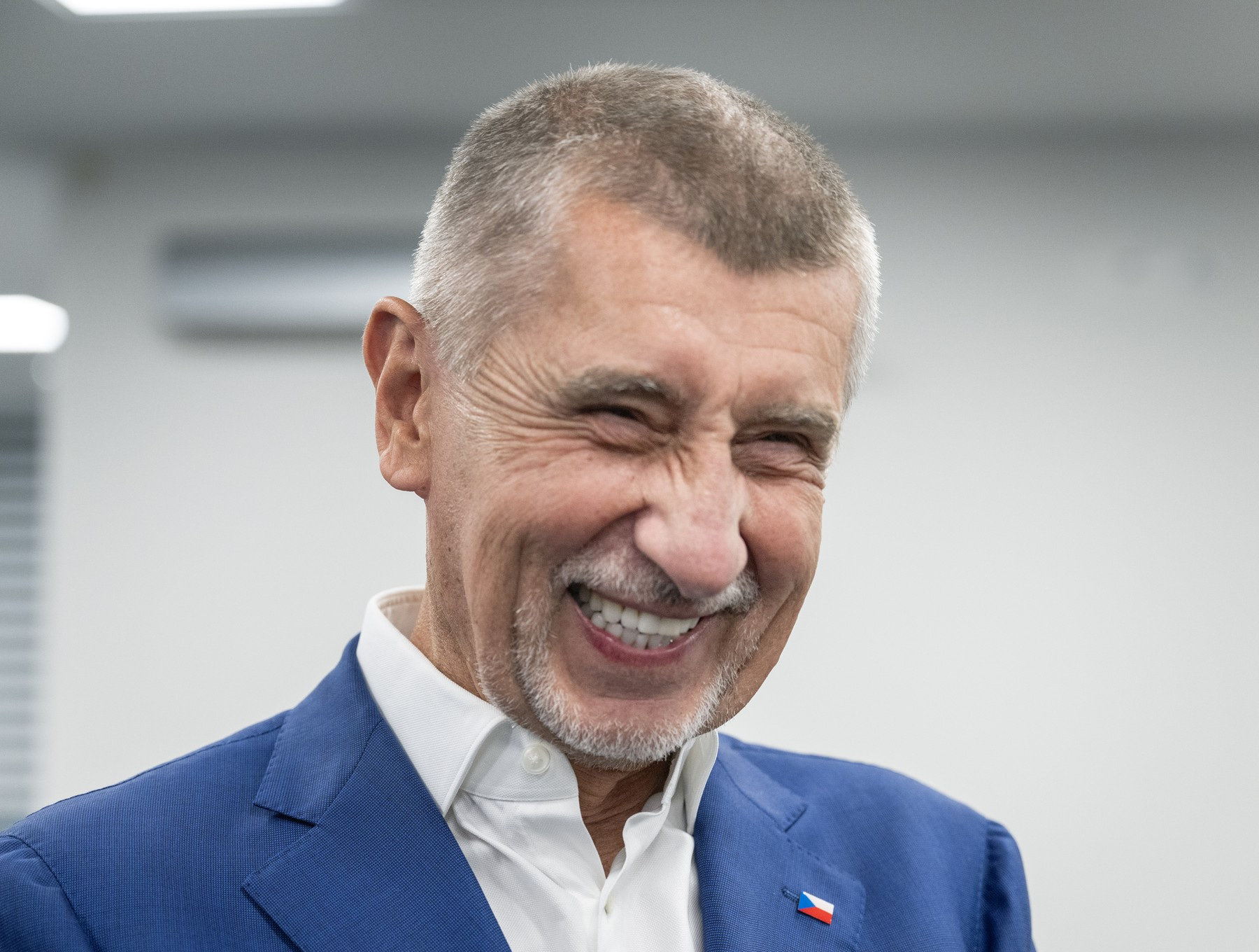 Předseda ANO Andrej Babiš ve volebním štábu hnutí ANO k výsledkům voleb do Evropského parlamentu