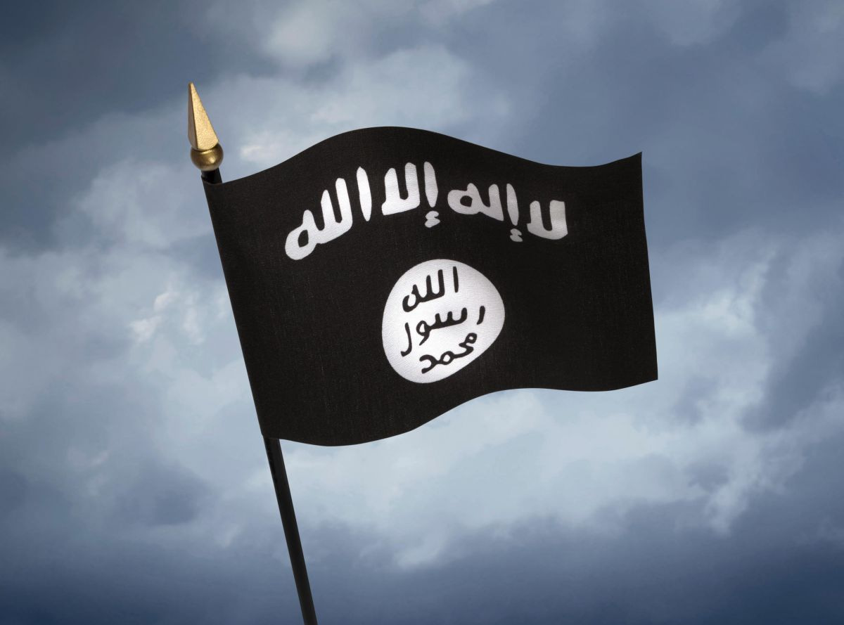 Vlajka ISIL – Islámského státu Iráku a Levanty.