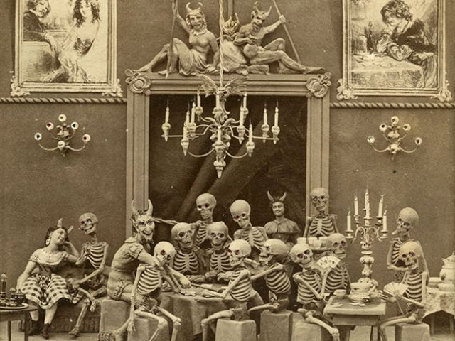 Herna u Lucifera (Salle de jeu chez Satan), 1860-1868, ze série Les Diableries.