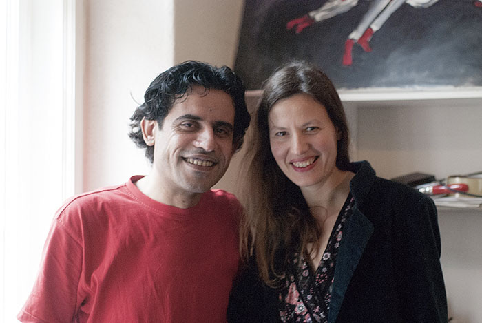Aboud Saeed a Dora Kaprálová, Berlín 2016.