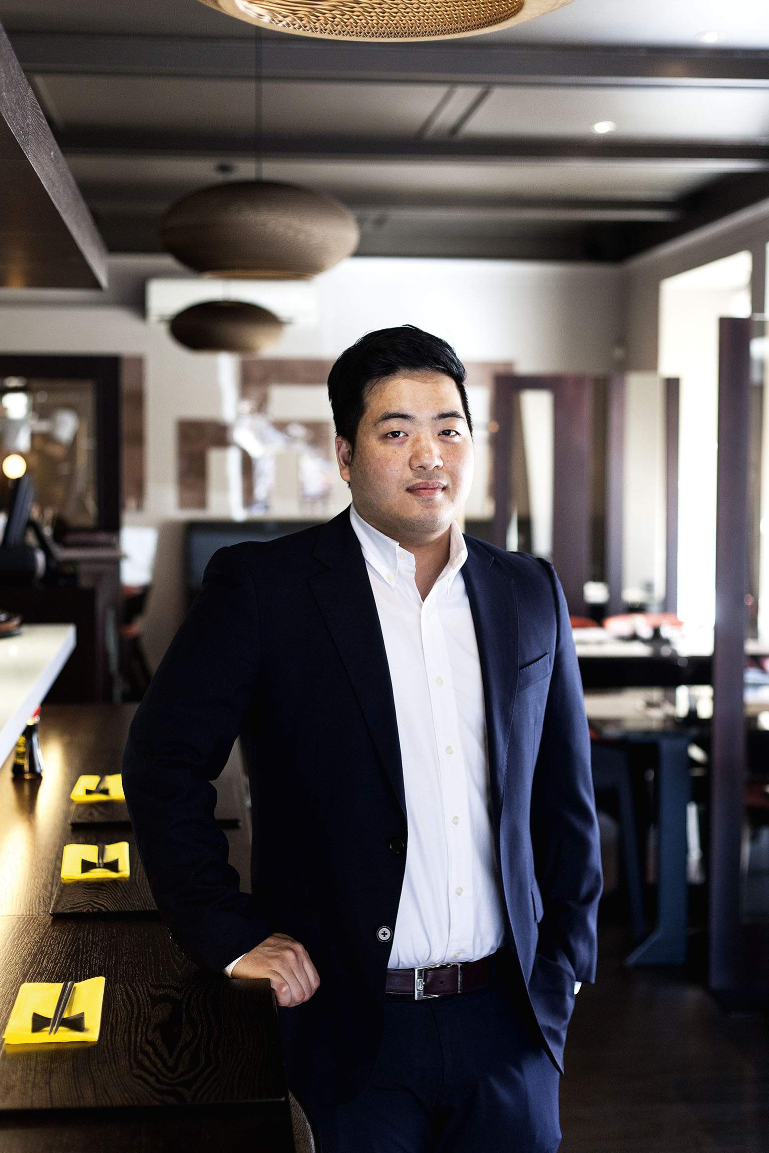 Devětadvacetiletý Euntaek Kim, který šéfuje restauraci Hanil. Vedení převzal po rodičích, podnik dostal nový design.
