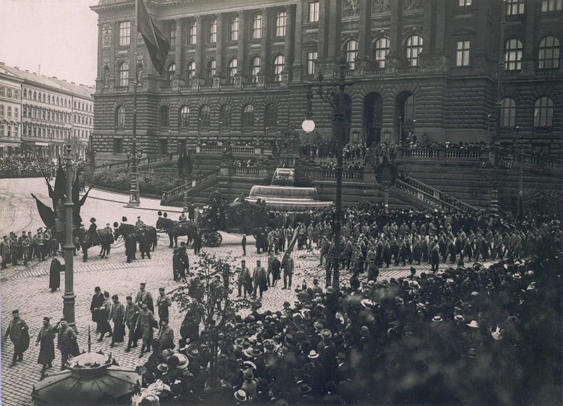 Pohřební průvod Františka Ladislava Riegra, 7. března 1903