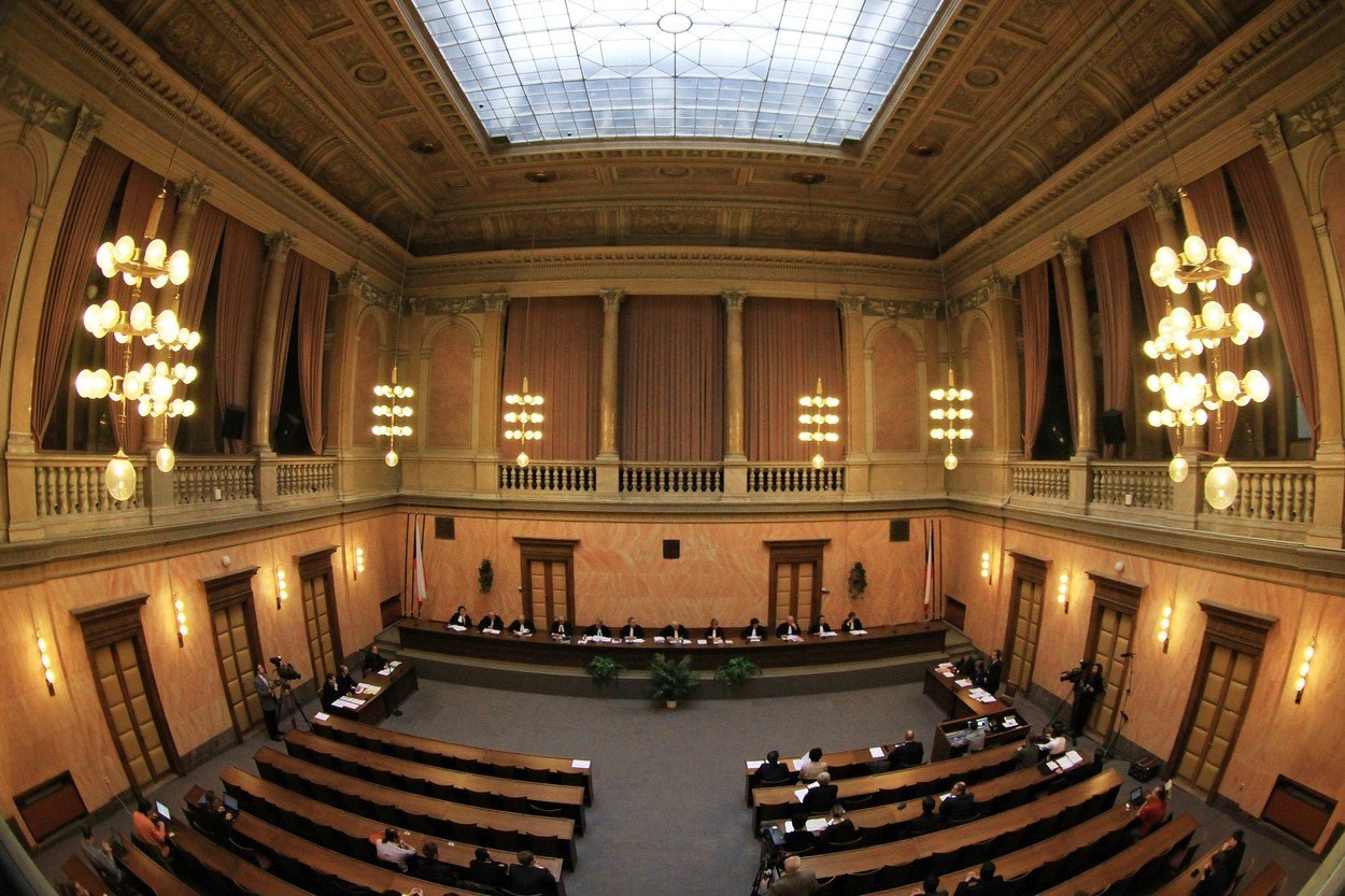 Jednací síň Ústavního soudu, Brno.