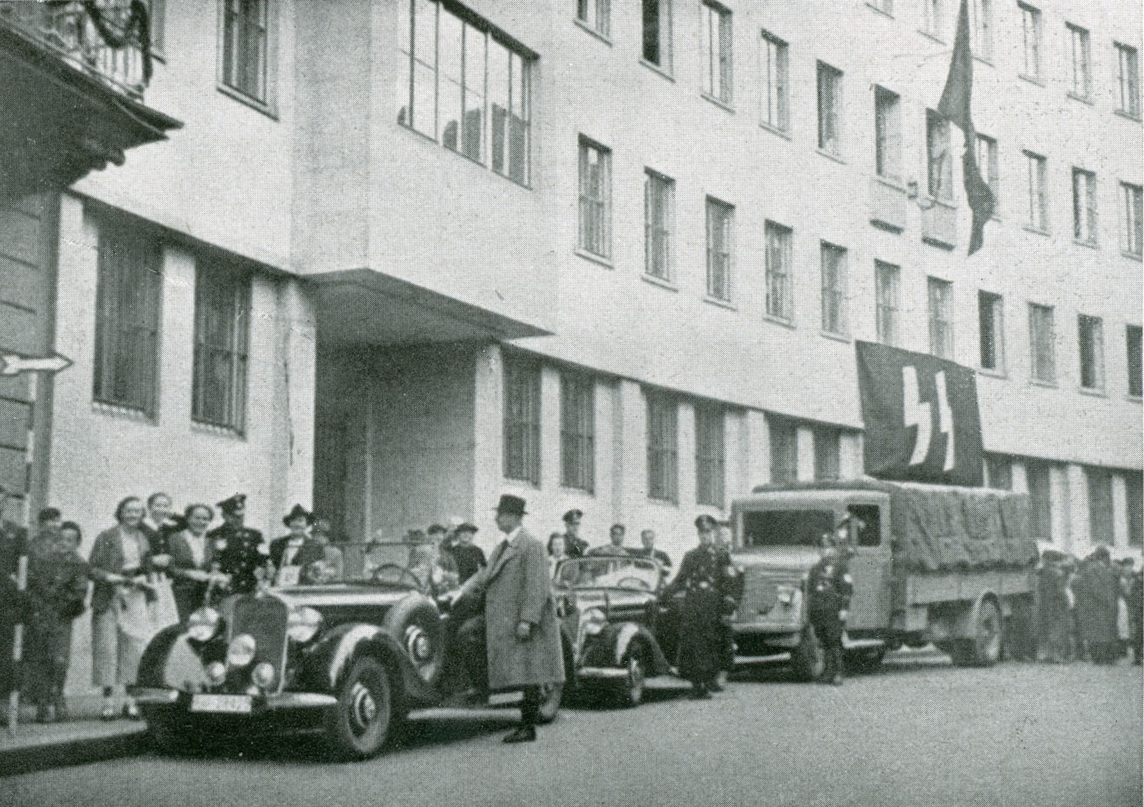 Budova karlovarského gestapa za druhé světové války.