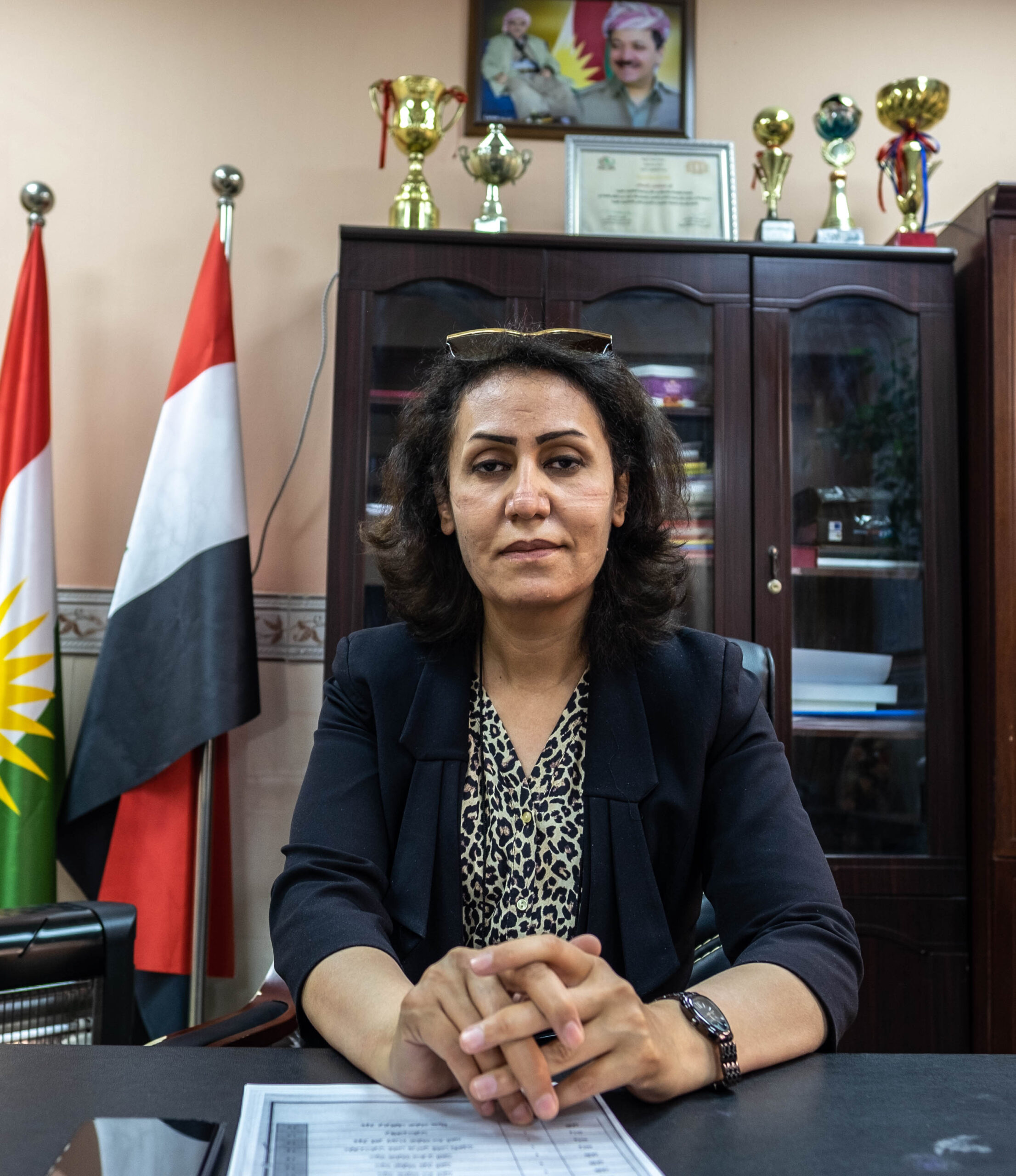 Ředitelka nemocnice v iráckém Šajchánu, gynekoložka Negham Nawzád Hasan.
